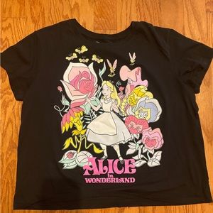 Disney | Black Alice in Wonderland T-shirt Sz XXL